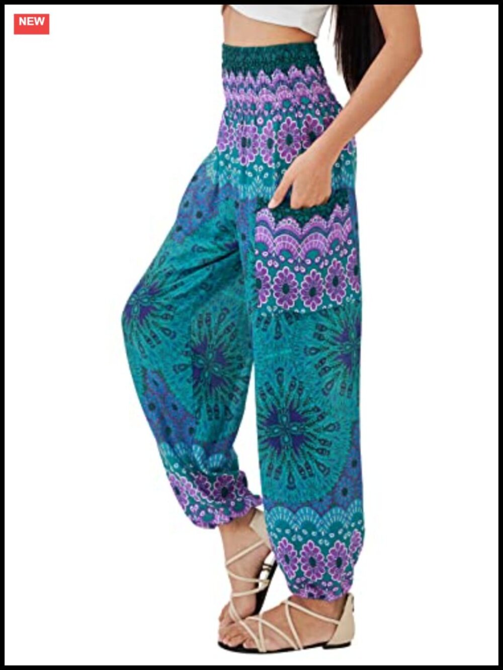 Boho Yoga Pants - Hippie Harem Pants - Women's Comfort Loungewear